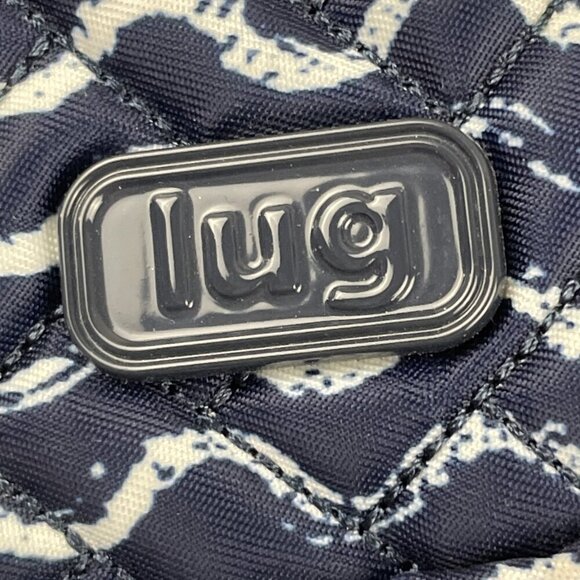 Lug Carousel Waves Navy Crossbody Belt Bag Nautical Quilted Travel RFID - Picture 14 of 15